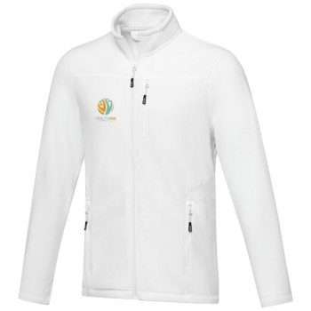Giacca da uomo in pile con zip integrale in materiale riciclato certificato GRS Amber