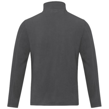 Giacca da uomo in pile con zip integrale in materiale riciclato certificato GRS Amber