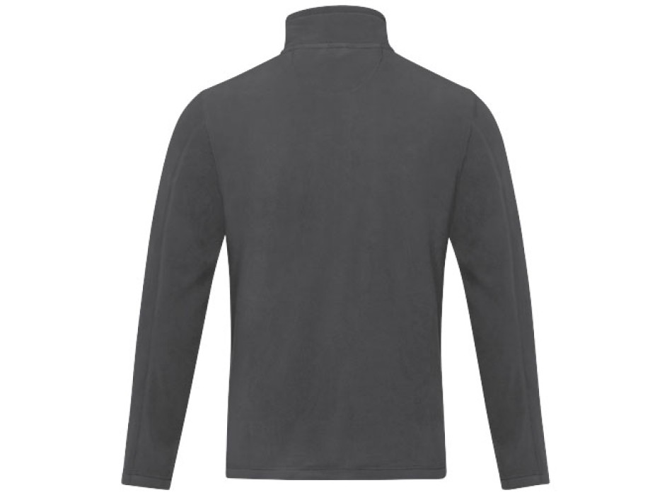 Giacca da uomo in pile con zip integrale in materiale riciclato certificato GRS Amber