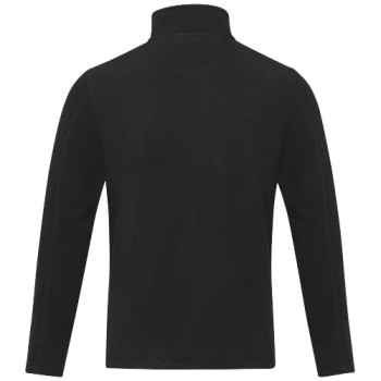 Giacca da uomo in pile con zip integrale in materiale riciclato certificato GRS Amber