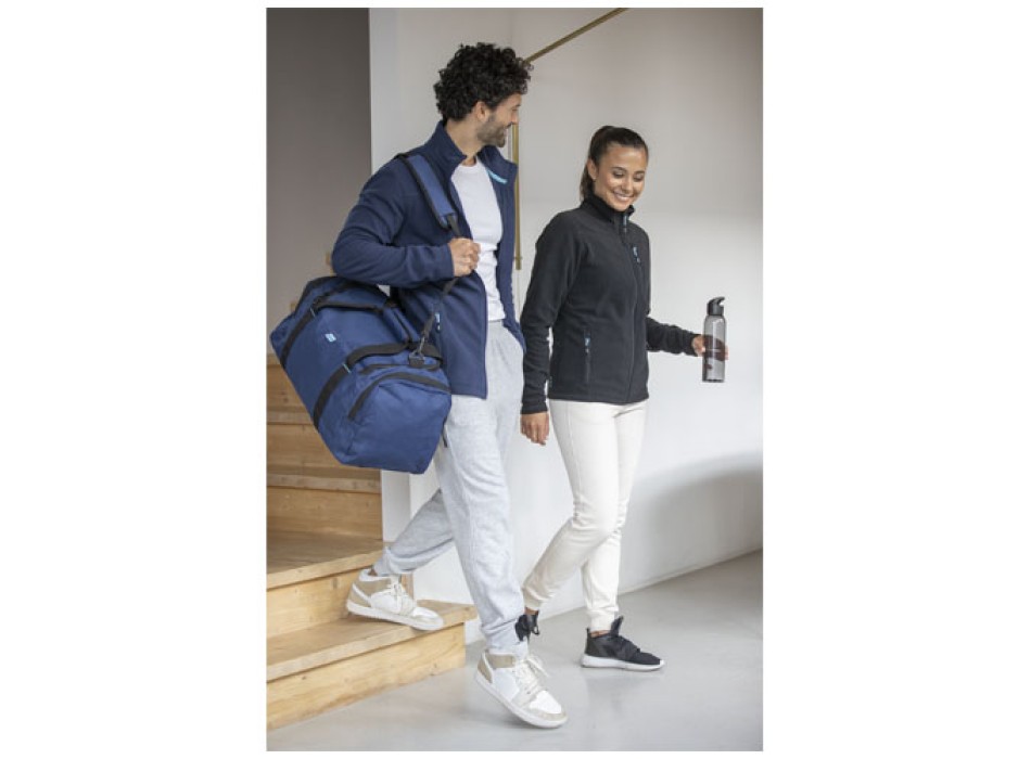 Giacca da uomo in pile con zip integrale in materiale riciclato certificato GRS Amber