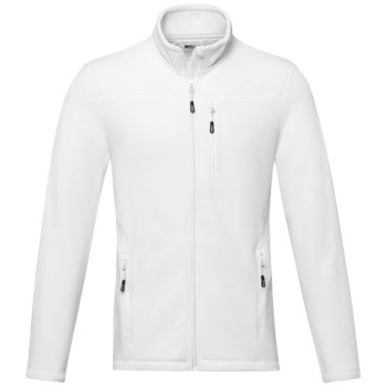 Giacca da uomo in pile con zip integrale in materiale riciclato certificato GRS Amber
