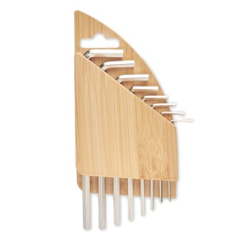 KARUVI - Set di chiavi esagonali in bamb