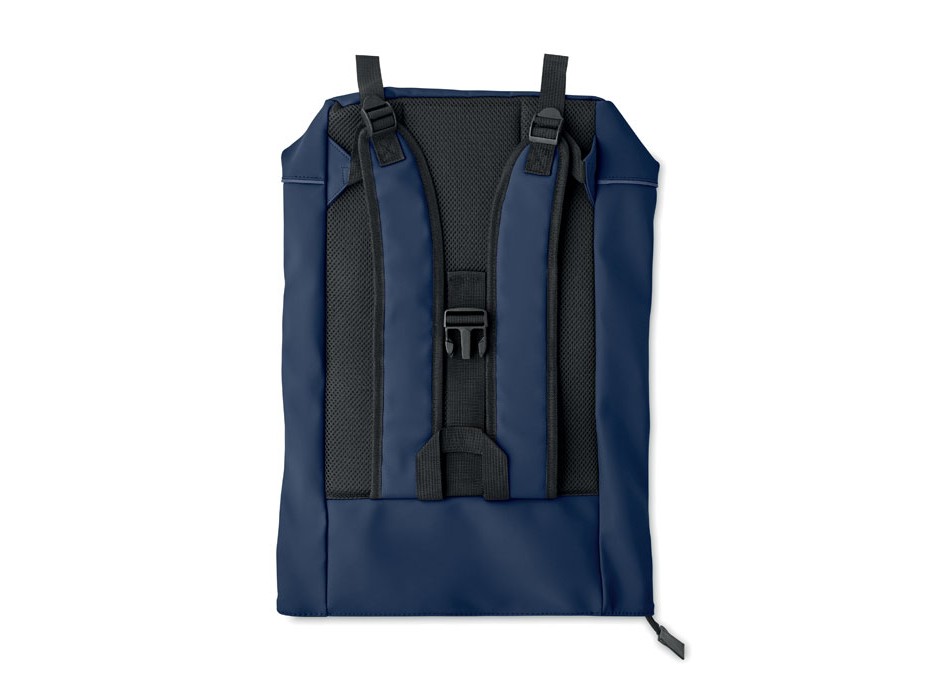 LAPTOSA - Zaino in PU rolltop per laptop