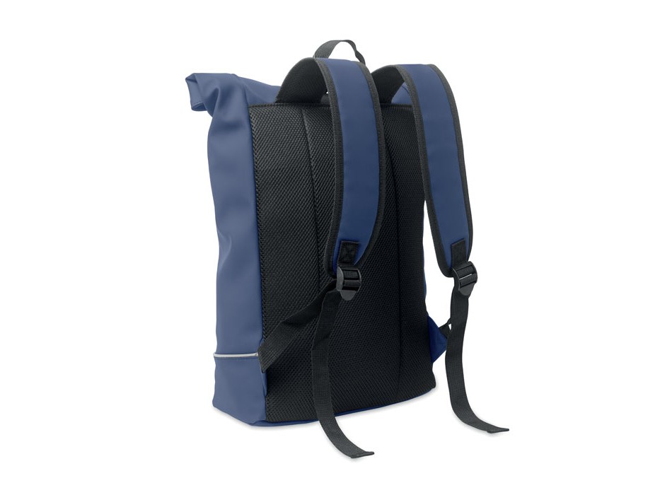 LAPTOSA - Zaino in PU rolltop per laptop