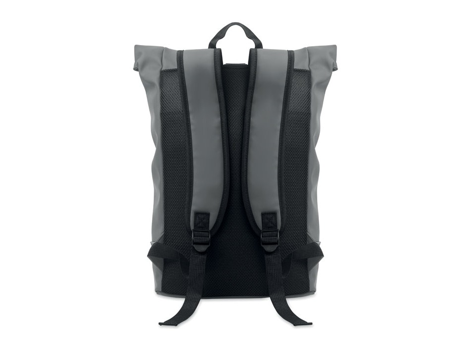 LAPTOSA - Zaino in PU rolltop per laptop