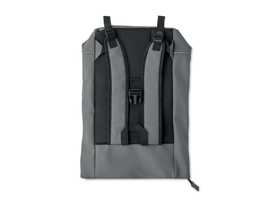 LAPTOSA - Zaino in PU rolltop per laptop