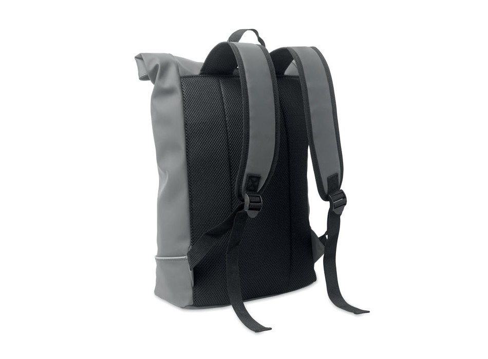 LAPTOSA - Zaino in PU rolltop per laptop