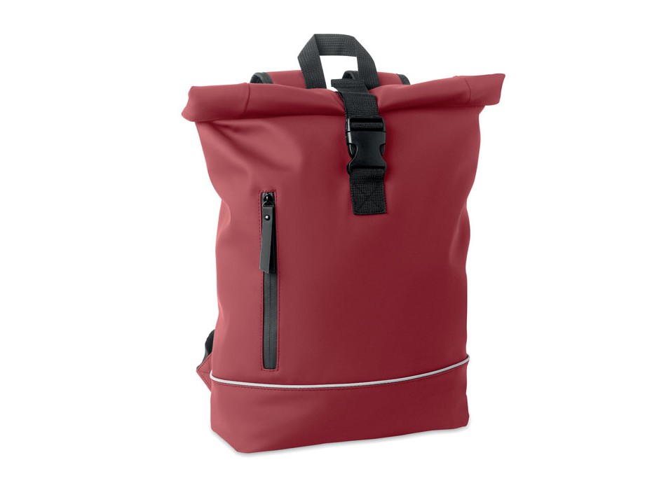 LAPTOSA - Zaino in PU rolltop per laptop