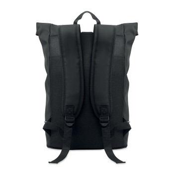 LAPTOSA - Zaino in PU rolltop per laptop
