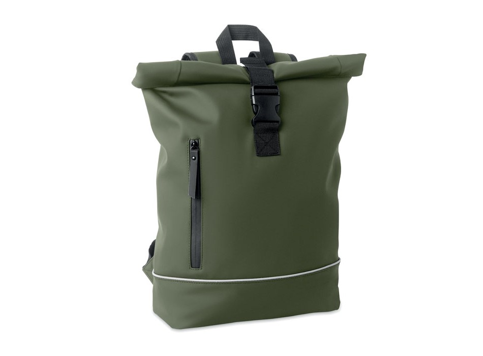 LAPTOSA - Zaino in PU rolltop per laptop