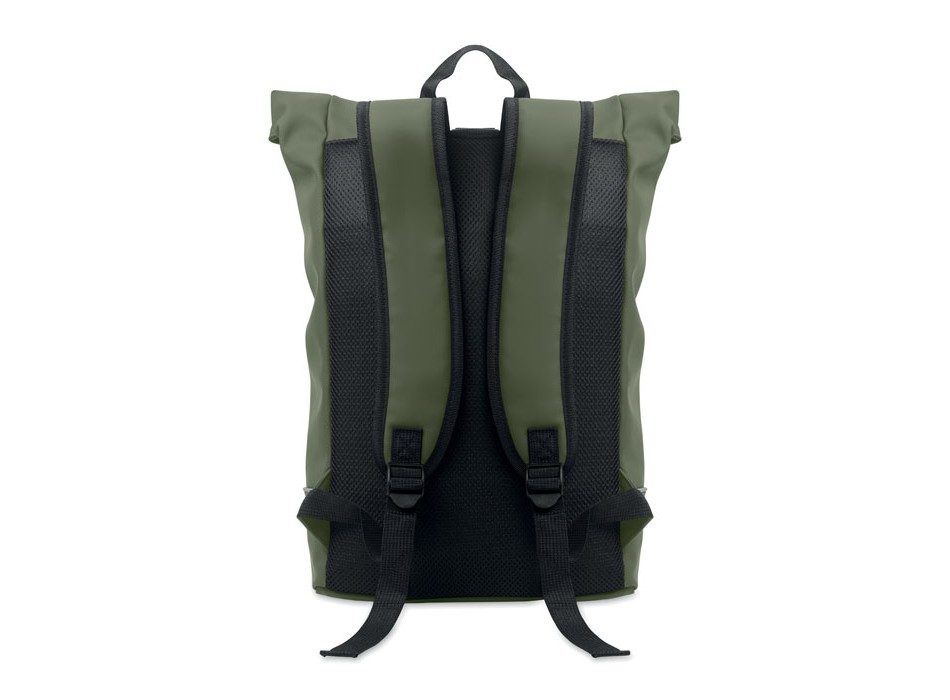LAPTOSA - Zaino in PU rolltop per laptop