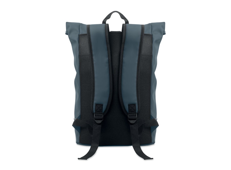 LAPTOSA - Zaino in PU rolltop per laptop