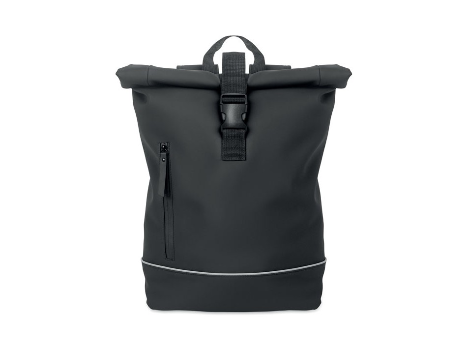 LAPTOSA - Zaino in PU rolltop per laptop
