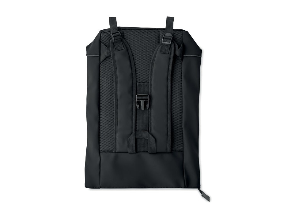 LAPTOSA - Zaino in PU rolltop per laptop