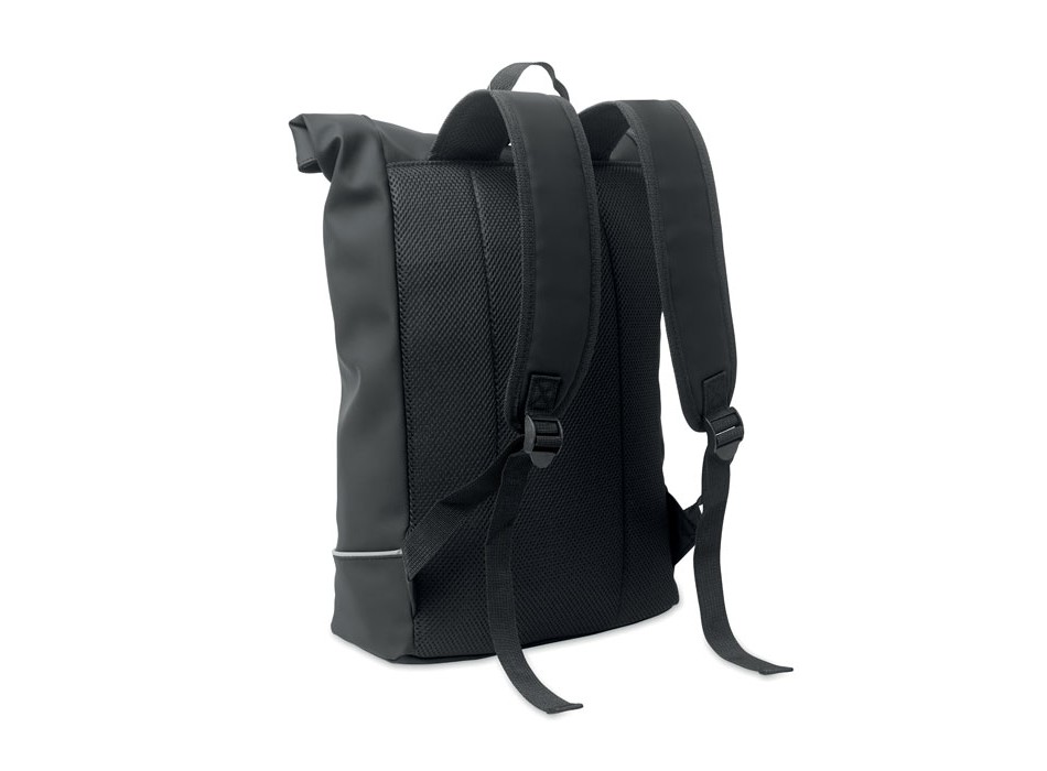 LAPTOSA - Zaino in PU rolltop per laptop