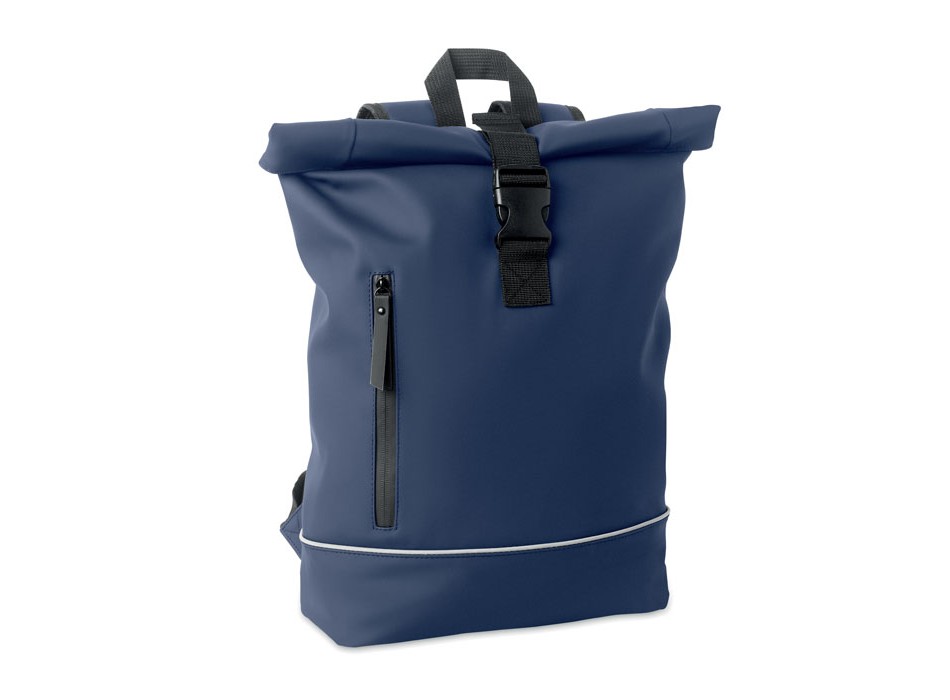 LAPTOSA - Zaino in PU rolltop per laptop