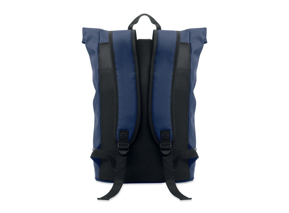 LAPTOSA - Zaino in PU rolltop per laptop
