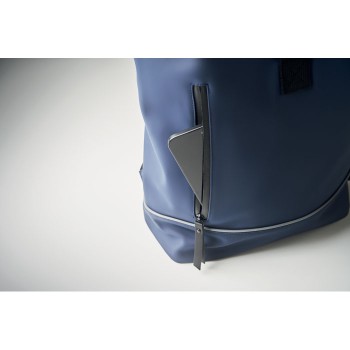 LAPTOSA - Zaino in PU rolltop per laptop