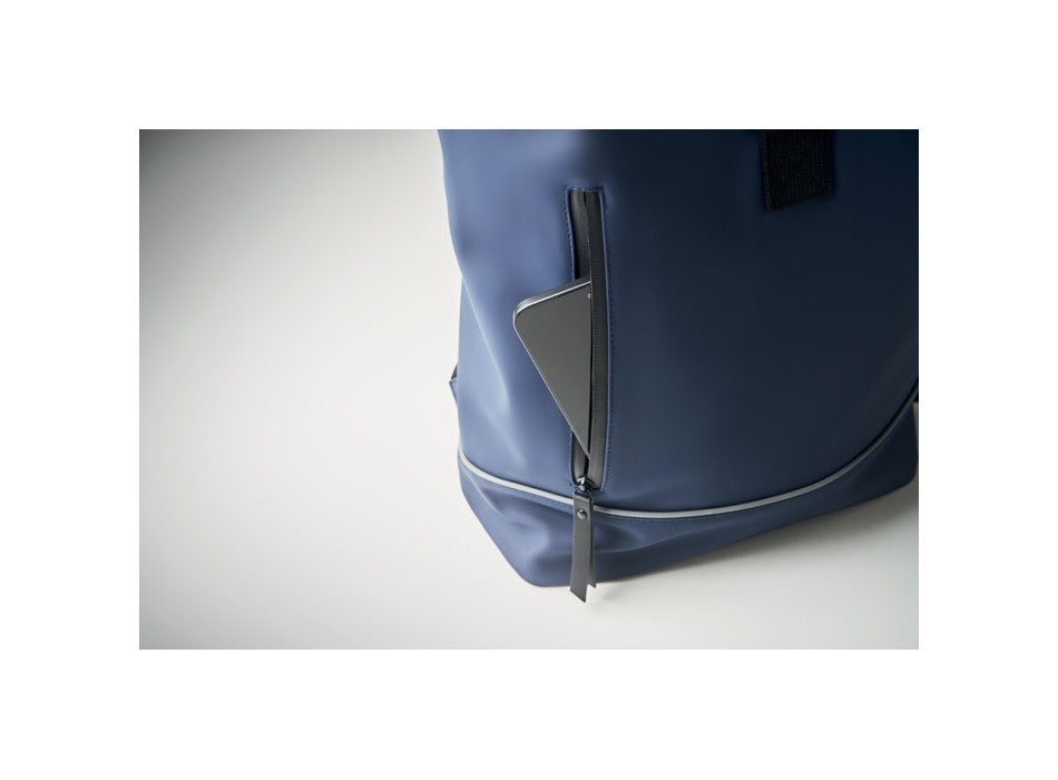 LAPTOSA - Zaino in PU rolltop per laptop
