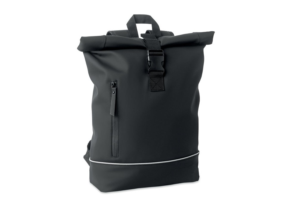 LAPTOSA - Zaino in PU rolltop per laptop