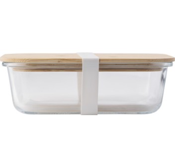 Lunch box, coperchio in bambù, in vetro Nicole