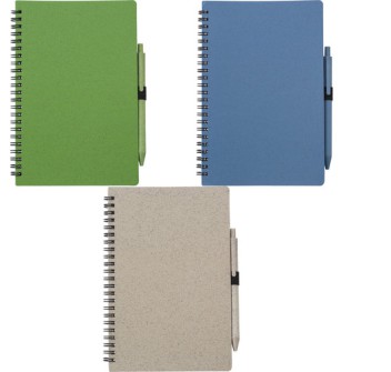 Notebook in fibra di grano con penna