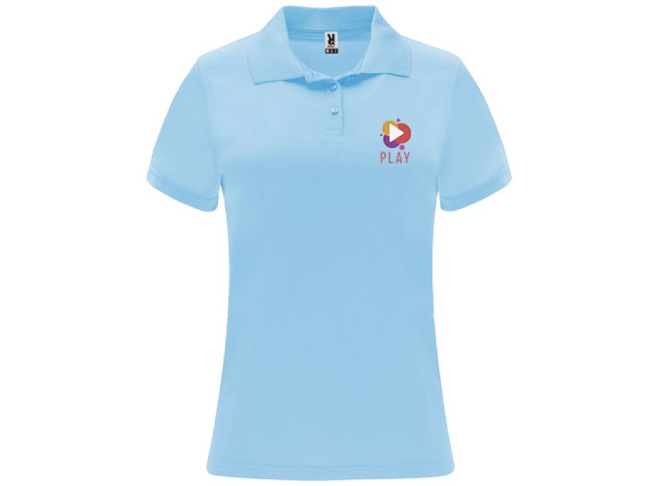 Polo sportiva a maniche corte da donna Monzha