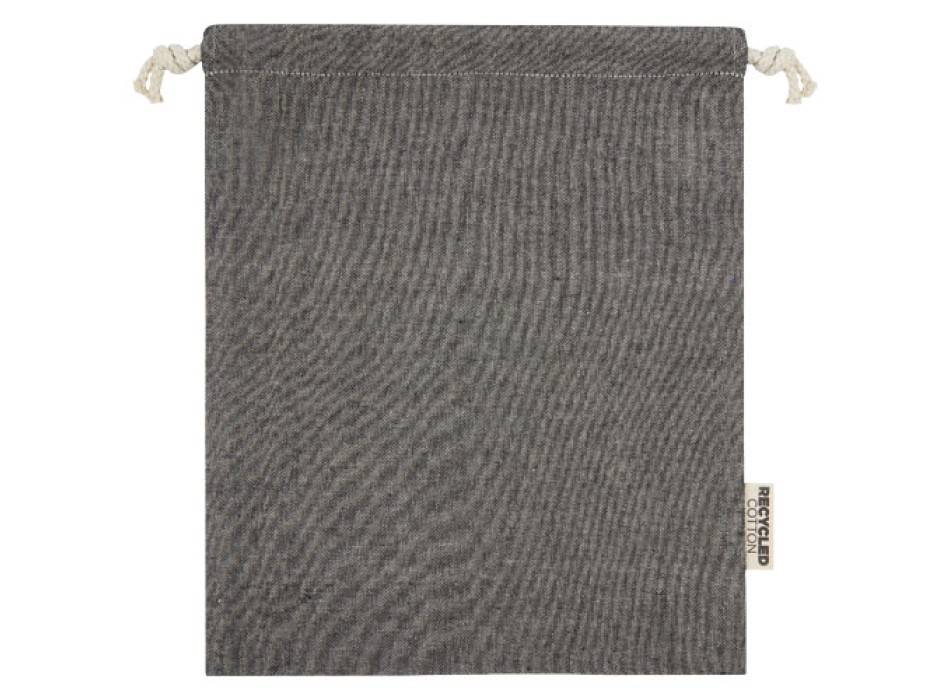 Sacchetto per confezione regalo medio in cotone riciclato 150 g/m² certificato GRS Pheebs - 1,5L