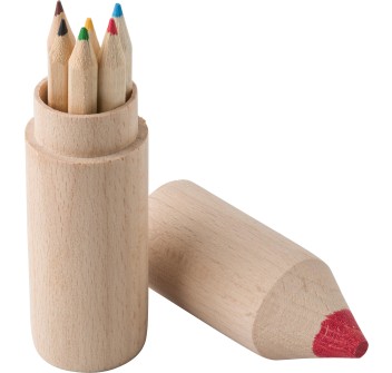 Set 6 matite colorate in legno Francis
