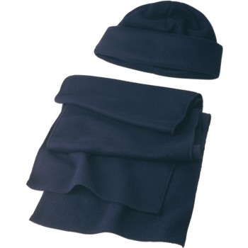 Set cappello e sciarpa in pile Russo