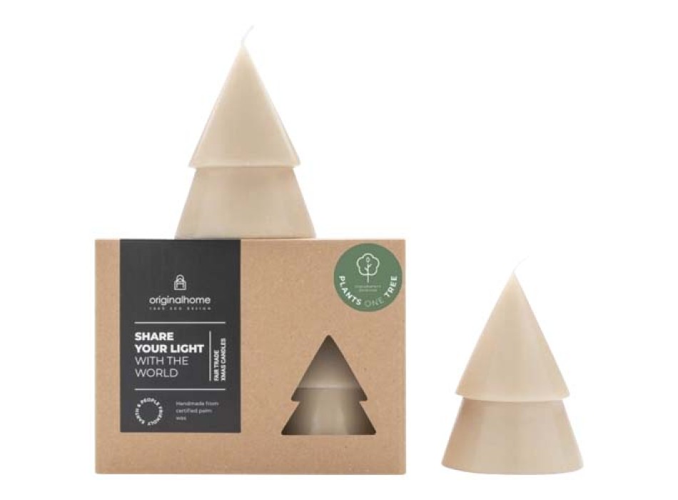 Set di due Candele a forma di albero di Natale - formato medio Originalhome
