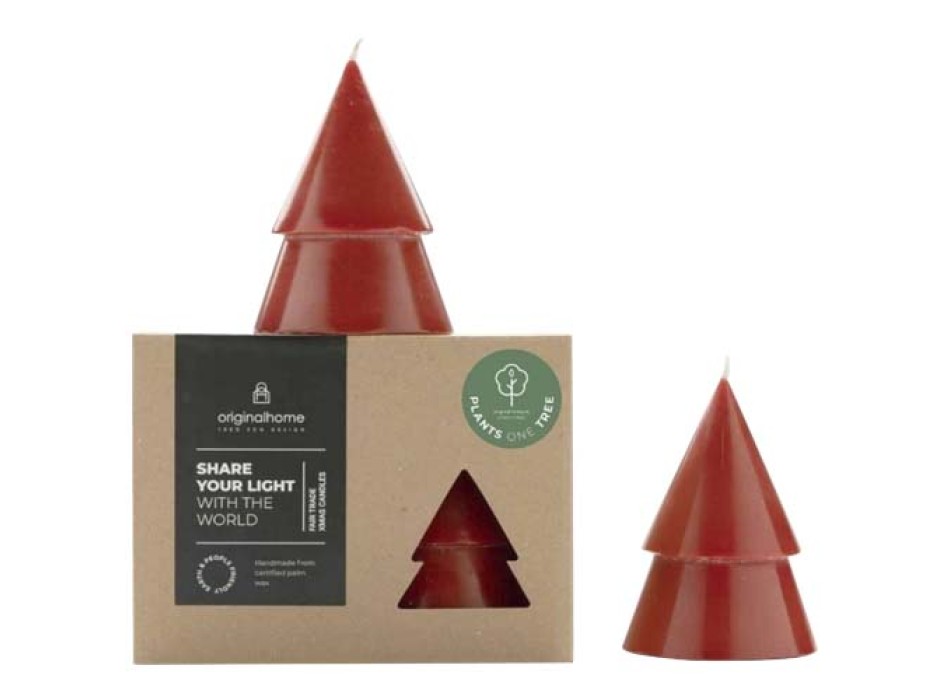 Set di due Candele a forma di albero di Natale - formato medio Originalhome