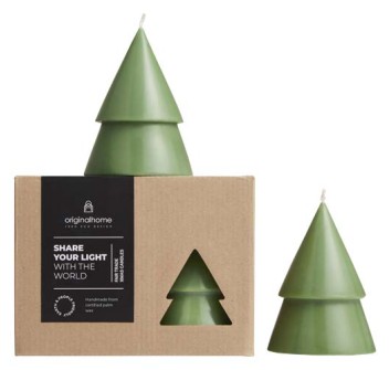 Set di due Candele a forma di albero di Natale - formato medio Originalhome