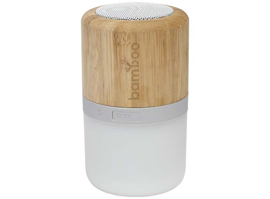 Speaker Bluetooth® in bambù Aurea con luce 
