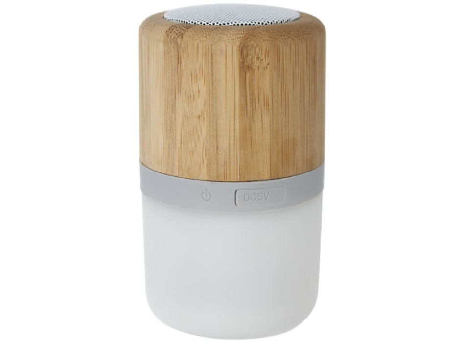 Speaker Bluetooth® in bambù Aurea con luce 