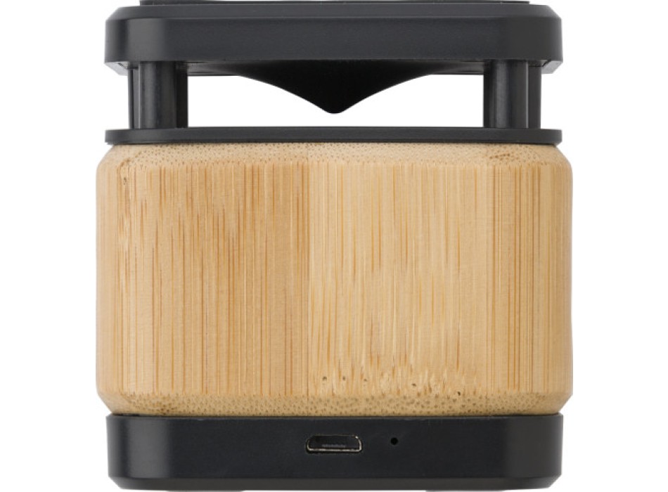 Speaker e caricabatterie wireless in bamboo e ABS Nova