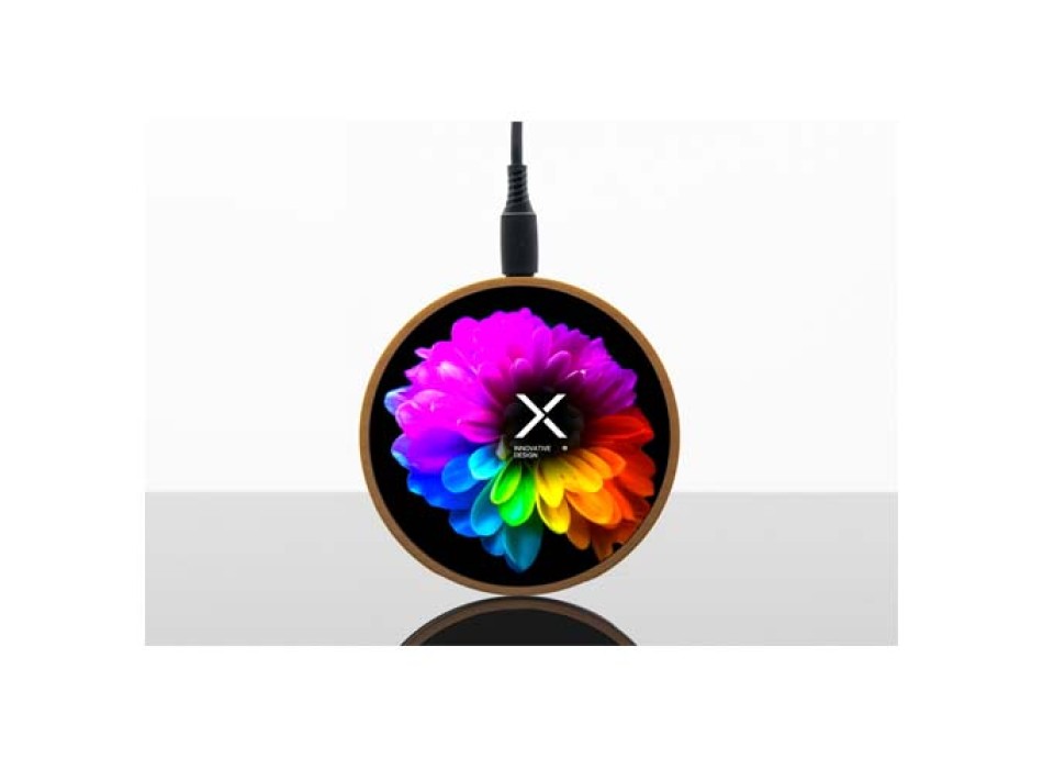 Stazione di ricarica wireless in legno SCX.design W13 da 10 W