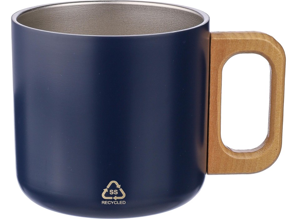 Tazza a doppia parete in acciaio inox riciclato 400 ml Dwight