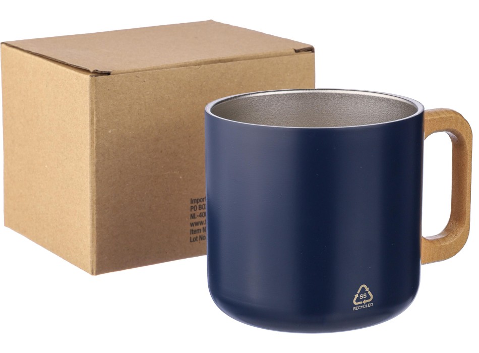 Tazza a doppia parete in acciaio inox riciclato 400 ml Dwight