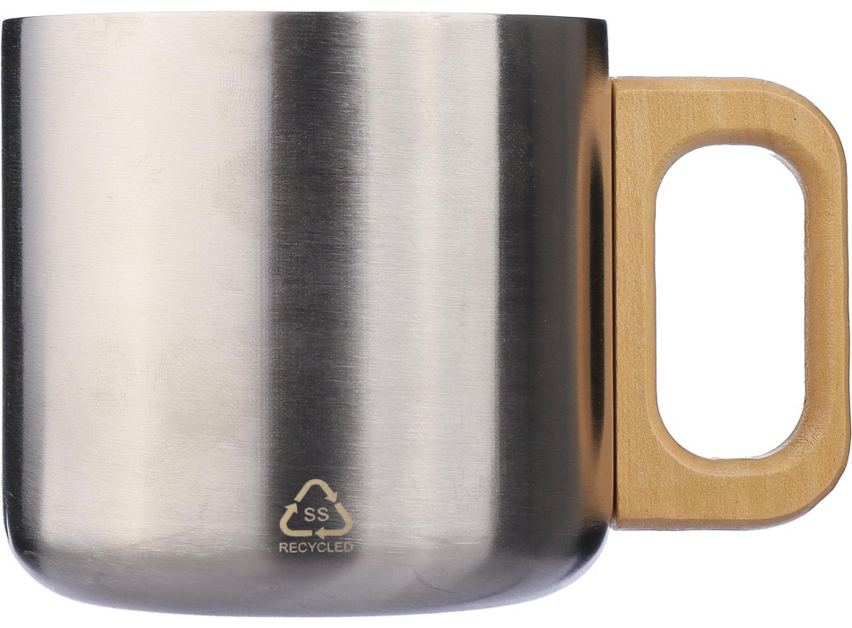 Tazza a doppia parete in acciaio inox riciclato 400 ml Dwight