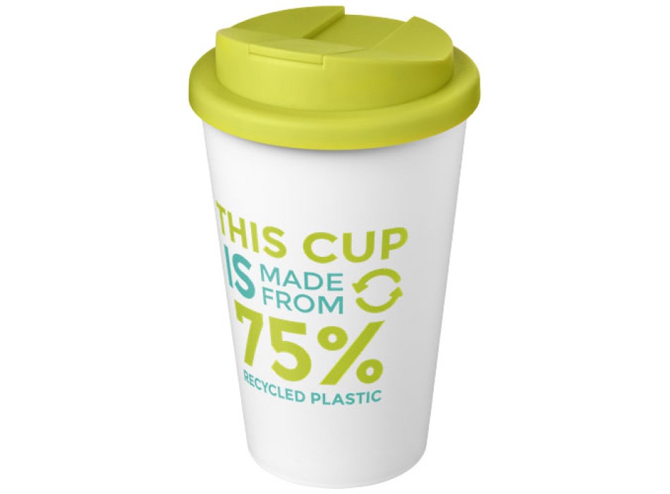 Tazza Americano® Eco da 350 ml in materiale riciclato e con coperchio ermetico