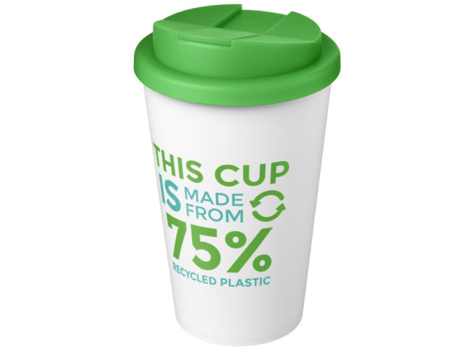 Tazza Americano® Eco da 350 ml in materiale riciclato e con coperchio ermetico