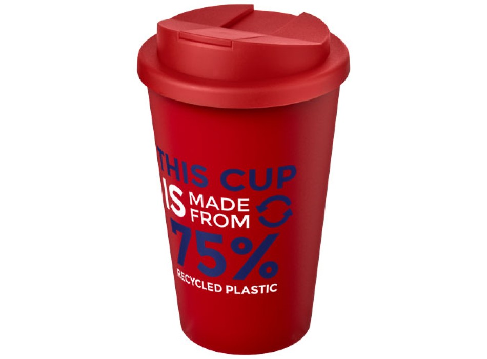 Tazza Americano® Eco da 350 ml in materiale riciclato e con coperchio ermetico