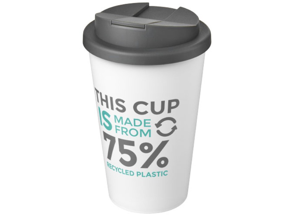 Tazza Americano® Eco da 350 ml in materiale riciclato e con coperchio ermetico