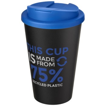 Tazza Americano® Eco da 350 ml in materiale riciclato e con coperchio ermetico