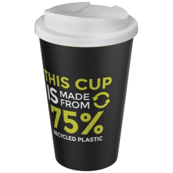 Tazza Americano® Eco da 350 ml in materiale riciclato e con coperchio ermetico