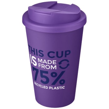 Tazza Americano® Eco da 350 ml in materiale riciclato e con coperchio ermetico