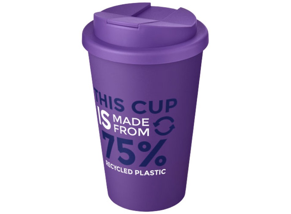 Tazza Americano® Eco da 350 ml in materiale riciclato e con coperchio ermetico