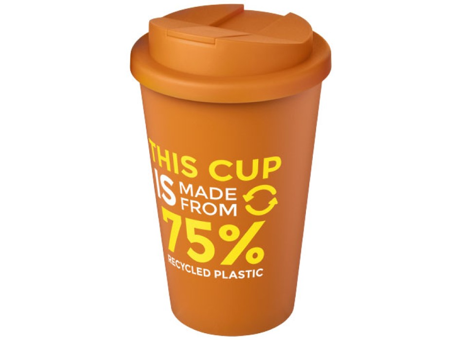 Tazza Americano® Eco da 350 ml in materiale riciclato e con coperchio ermetico